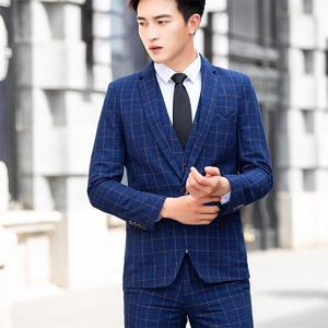 2025新款时尚休闲百搭小西装男士西服三件套装307-P200图片