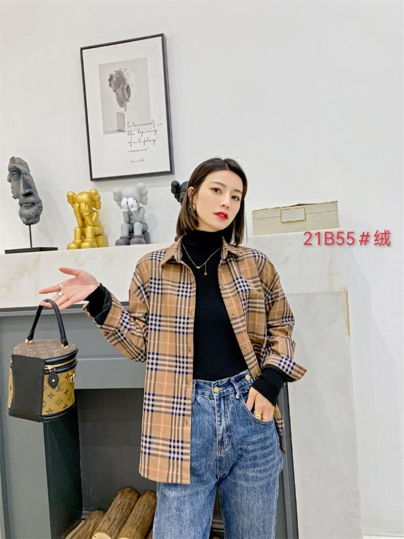 【现货】秋冬季一体绒衬衫，女装衬衫，锦绣阁