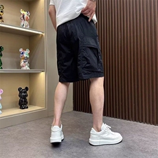 2025夏季新款薄款白色直筒5分裤子潮男夏天高级商务休闲五分短裤，男装牛仔裤，星座506A