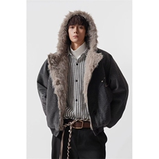 1506A/GS50300/P141复古做旧座山雕加厚棉服1，男装棉衣，星座1506A