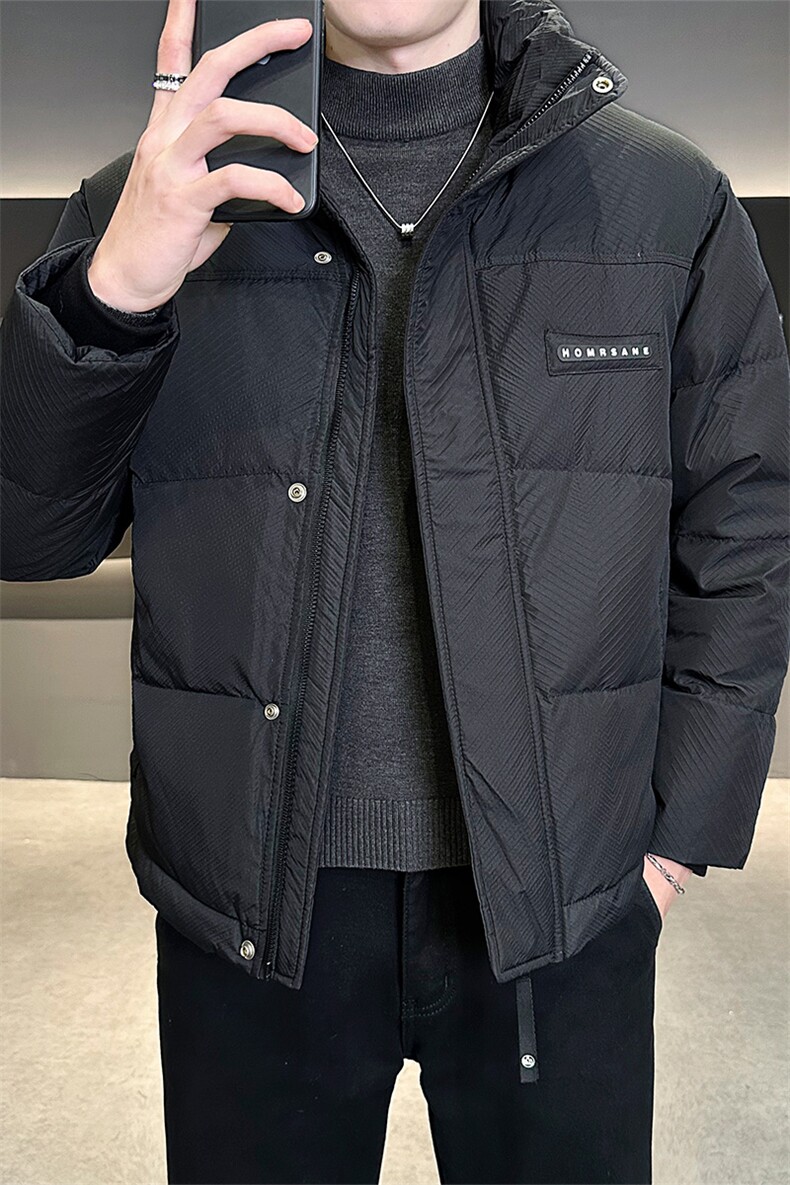 店主风2025年新款时尚立领潮流保暖羽绒服男A236-G66-P195,男装羽绒服,电商A236