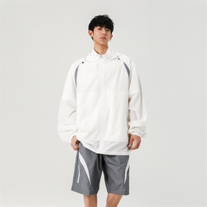 拼色双拉链抽绳外套运动复古休闲两件套男 A406 TZ2678 特P78图片