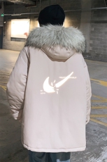 MM48111-P130冬季大毛领棉衣男士大码加厚棉袄男棉服，男装棉衣，电商A040