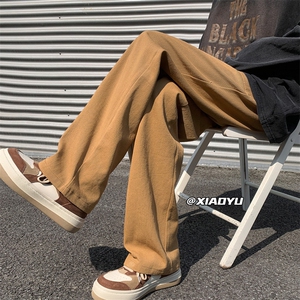 XZ616 春季新款纯棉百搭宽松直筒休闲裤 TY519 P45控58图片