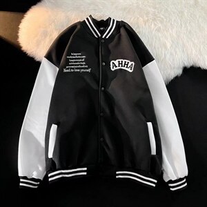 男单排扣棒球领长袖新款潮ins青春流行夹克J3116P70，男装夹克，星座1116-2