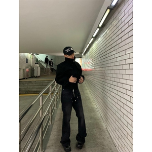 【有货】cleanfit短款外套男春秋设计感高级感痞帅夹克A710HH-P75图片