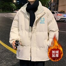 ！2023冬季男士立领棉衣加绒加厚保暖棉服中性外套MY111特P78图片