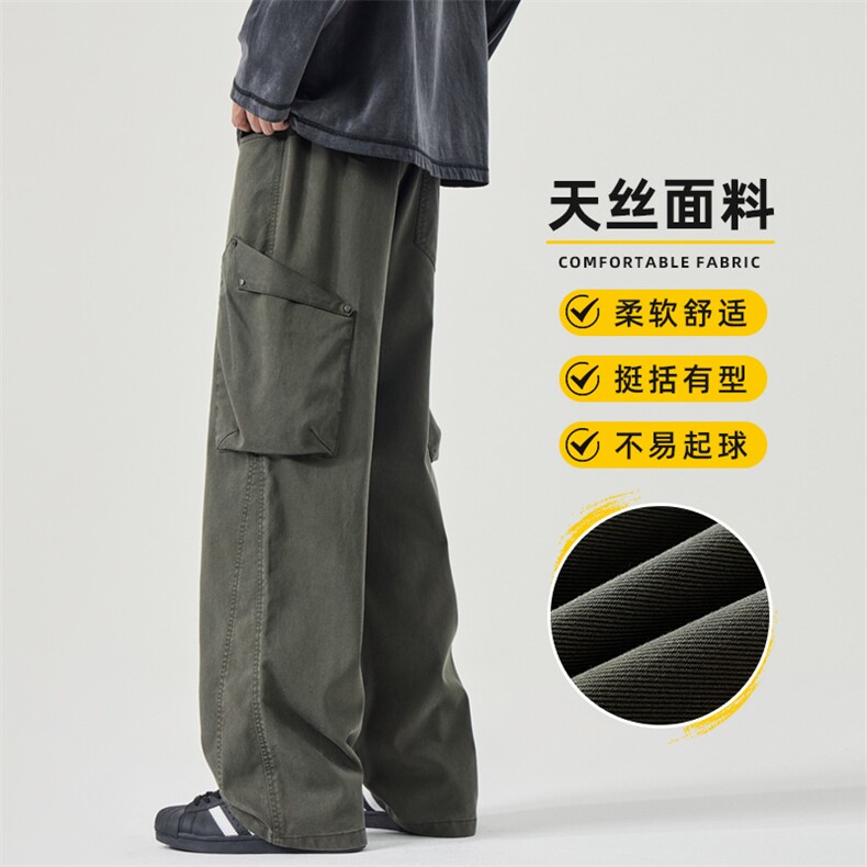 美式工装牛仔裤男士秋冬潮复古宽松直筒休闲长裤子新款Z2572-P50,男装牛仔裤,星座509