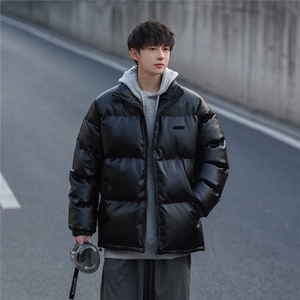 冬季PU皮加厚棉衣棉服机能风拉链装饰ZM082-P110控139图片