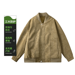 秋季男士机车皮衣潮流休闲夹克PU外套大码防水青年A266-PY013-P70图片