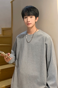 8XL-M德绒打底衫男保暖内衣加绒加厚内搭双面绒男T BG1103P35控48图片