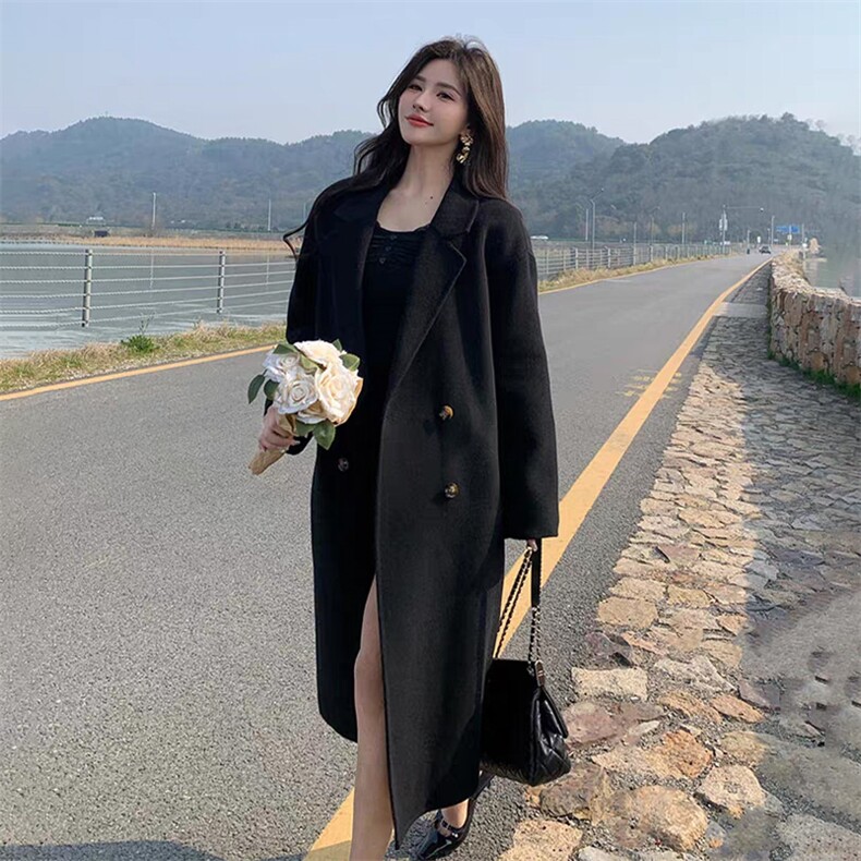 美拉德可拆卸白鸭绒内胆毛呢外套女2025冬新款小个子高级呢子大衣,女装毛呢外套,纪茹
