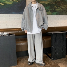秋季韩版复男高级感百搭宽松休闲套装，男装休闲套装，星座716-2