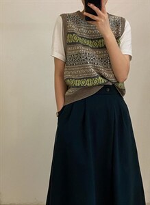 针织马甲图片