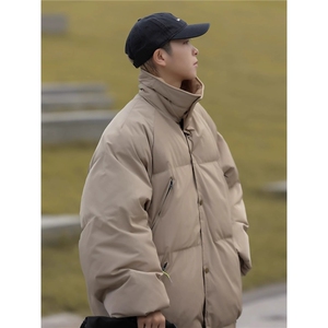 翻领工装加厚冬保暖面包棉服外套男女情侣装高级感棉衣TTM56 P76图片