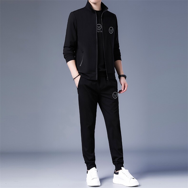 SA8923-3钱塘2020-2中青年男士新款简约百搭冬季卫衣套装P240,男装休闲套装,钱塘207-2