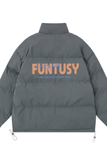 白底23新款冬季时尚百搭宽松字母印花棉服外套MY62055P90控118，男装棉衣，电商A268-1