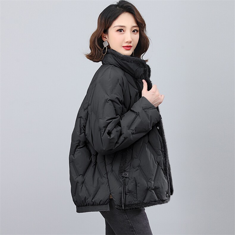 全年现货2023冬季新款羽绒服洋气白鸭绒外套,女装羽绒服,忆绮罗