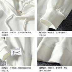 WY2062-P40纯棉连帽卫衣男大码运动帽衫宽松薄外套男麒麟风，男装卫衣，电商A040A