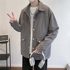 灯芯绒外套男款春秋季新款美式潮衣服工装夹克休闲上衣jk555-P70，男装夹克，星座505-3