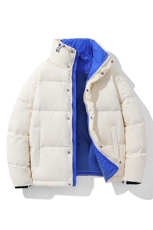 新标90白鸭绒简约休闲立领外套纯色加厚羽绒服ESY0204-P210，男装羽绒服，电商B306