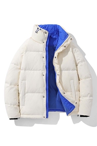 新标90白鸭绒简约休闲立领外套纯色加厚羽绒服ESY0204-P210图片