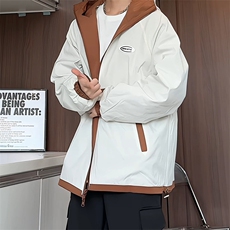 JK9012/P70秋装新款两面服夹克男防水冲锋衣大码外套两面穿，男装夹克，电商A141
