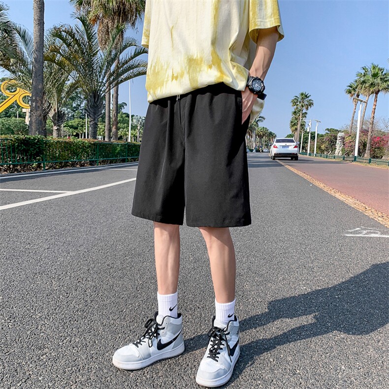 K208P20外景中性风情侣装学生百搭潮流糖果五分裤沙滩裤夏装,男装休闲裤,电商A026-1