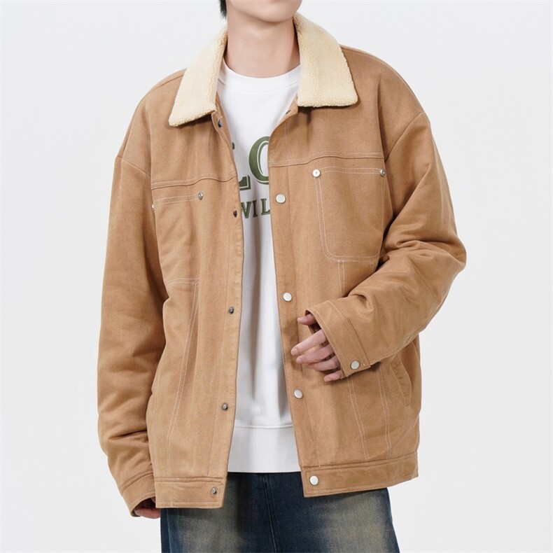 鸡皮绒加绒夹克JK2165-P90图片