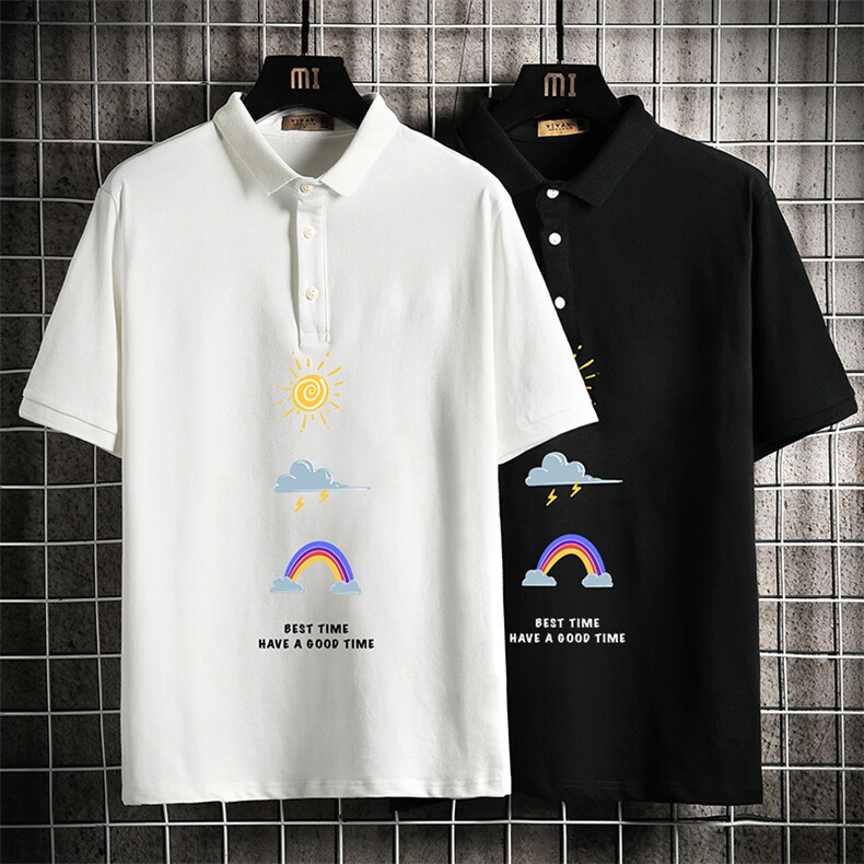 PL57141-P35翻领短袖polo衫男大码胖子半袖t恤男有领保罗衫,男装Polo衫,电商A040A