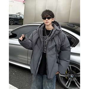 常规款拉链冬季小众设计感棉衣加厚棉服外套潮连帽标准青少年2467图片