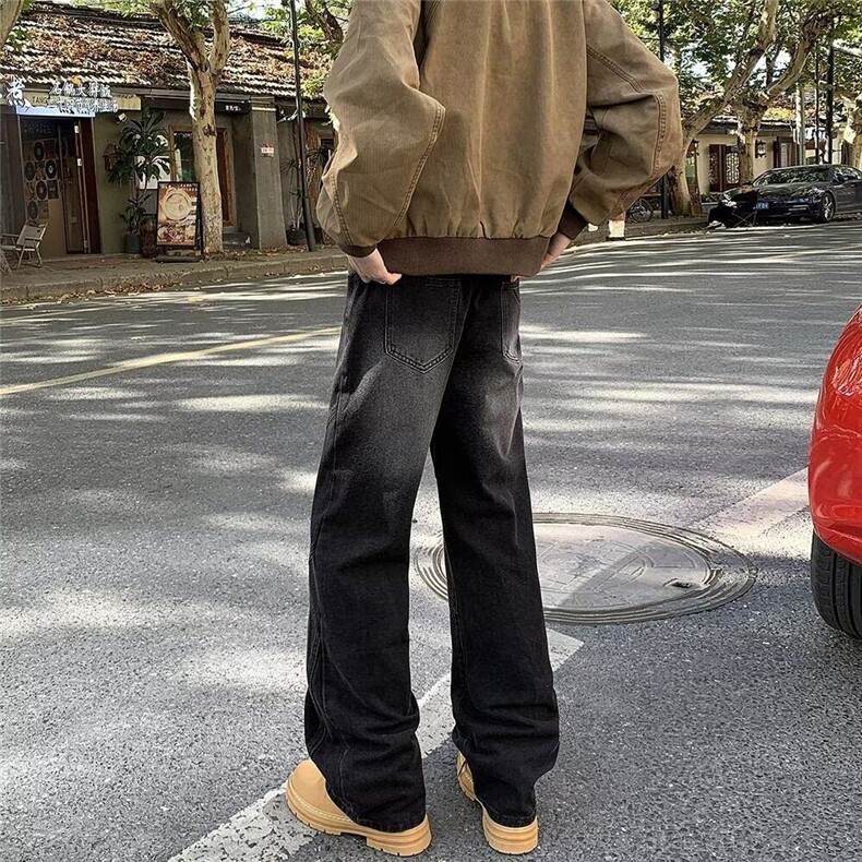 美式个性牛仔裤嘻哈ins潮高街潮流痞帅长裤KZ20K7054--TP45,男装牛仔裤,电商A247C