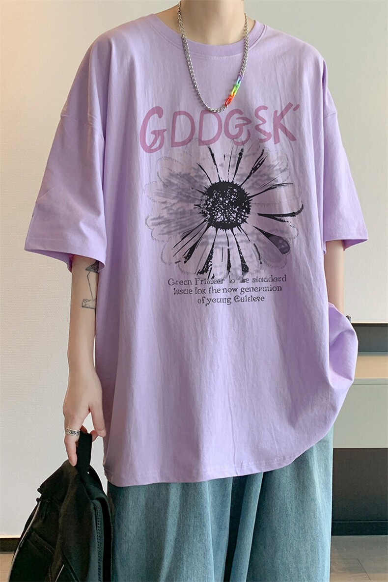 已注册/夏季内景港风宽松短袖T恤男潮重磅百搭打底衫DT00506/P25,男装T恤,电商B316