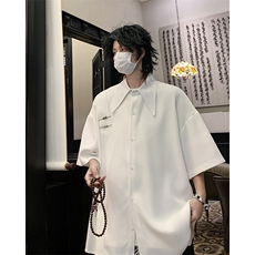 【已下大货】D130-P48控68大码新中式风重磅高品质衬衫，男装衬衫，电商D232
