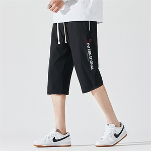 2025夏季新款男士七分裤时尚休闲马裤潮流男裤子KZ1091-P28图片