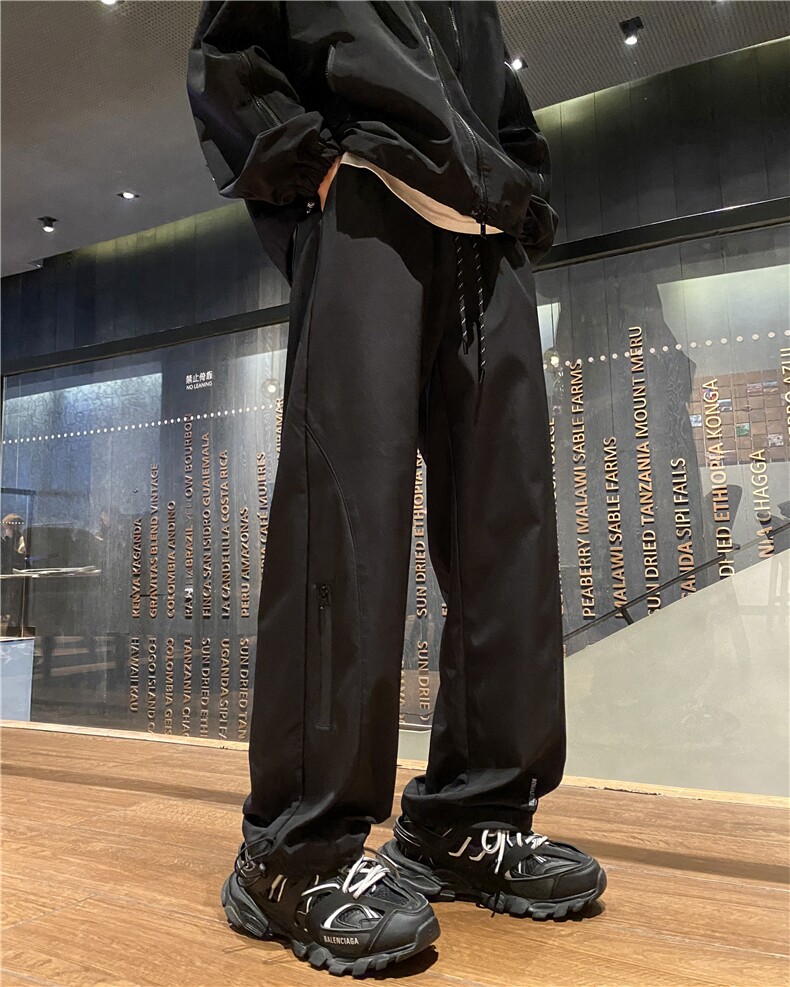 24春季新款机能潮流拉链防水冲锋裤休闲裤B315-K23521-p50控69,男装休闲裤,电商B315