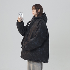 2025加绒盘扣棉衣棉服新中式连帽面包服棉袄外套G1616-P95，女装棉衣/棉服，星座207