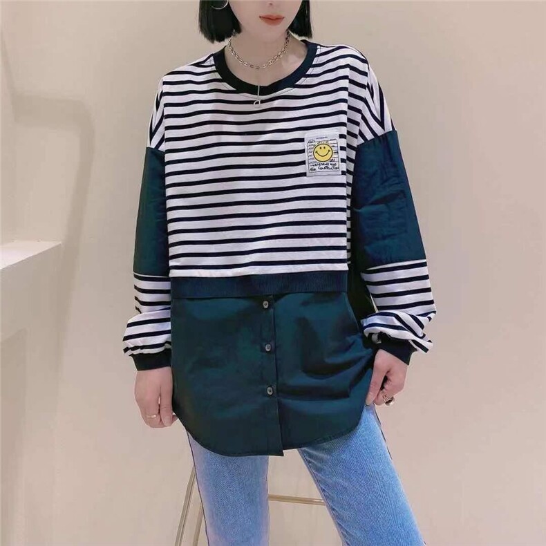 笑脸衬衣，女装，咖啡色