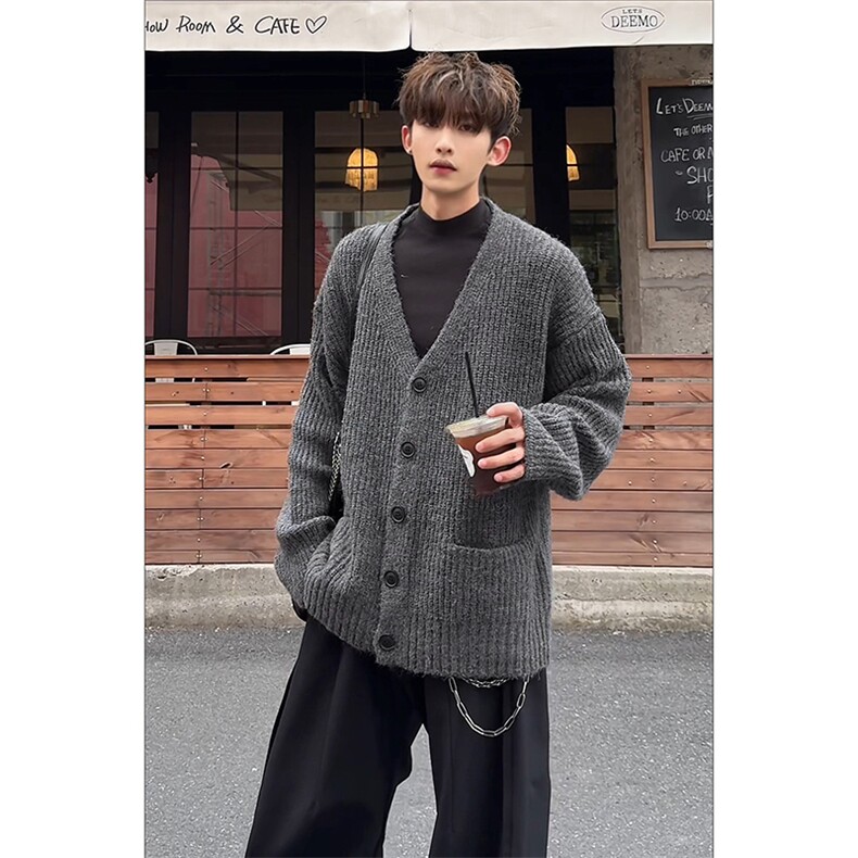 26春款都市休闲风通勤百搭毛衣简约舒适日系毛衣HY837TP55控89，男装针织衫/毛衣，电商A102B