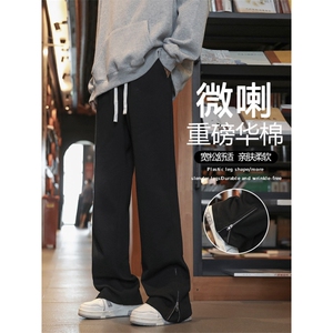 微喇休闲裤男士新款直筒卫裤宽松裤男款X1660-特批-38加绒特批48图片