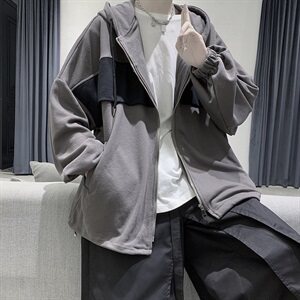 春新男连帽韩版卫衣潮流嘻哈宽松ins超火外套港风开衫 W2014 P68图片