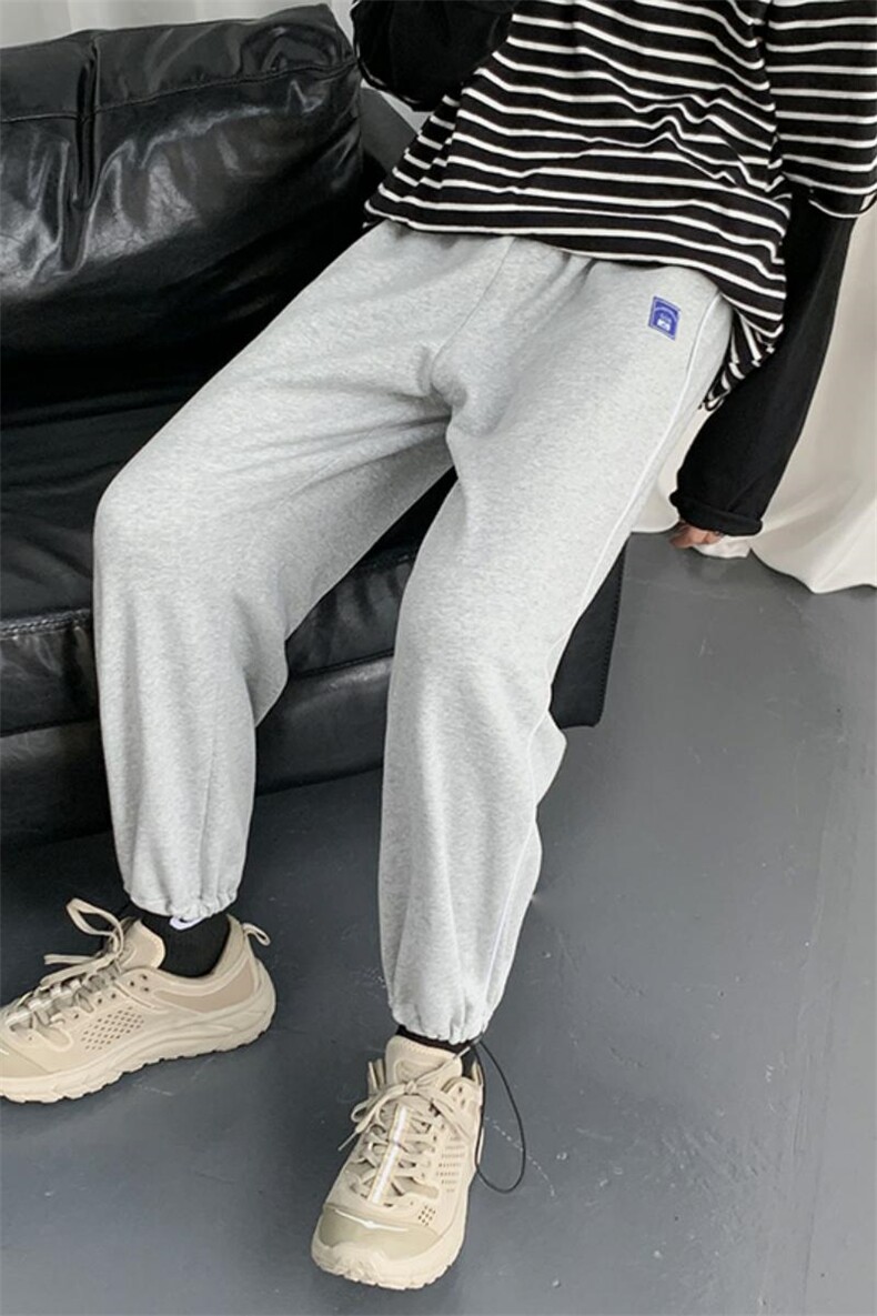 K2021-P45秋季港风大码潮流宽松卫裤抽绳束脚裤运动休闲裤,男装休闲裤,电商A009A（原A058A）