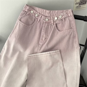 美式牛仔裤男韩版潮渐变色个性帅2024冬季新款ins长裤RK1222-P49,女生穿搭冬季韩版闺密装图片