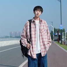抖音品质秋季A177-CS30-P50格子衬衫85%涤纶.5%氨纶.10%棉，男装衬衫，电商A177