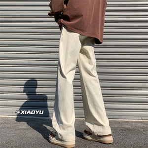 XZ616 早秋季新款纯棉百搭宽松直筒休闲裤 TY519 P45控58图片