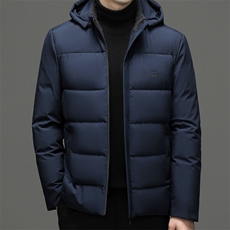 冬季新款男士可脱卸帽休闲棉服爸爸装中年加厚保暖宽松棉衣外套，男装棉衣，电商B212（原钱塘6029）