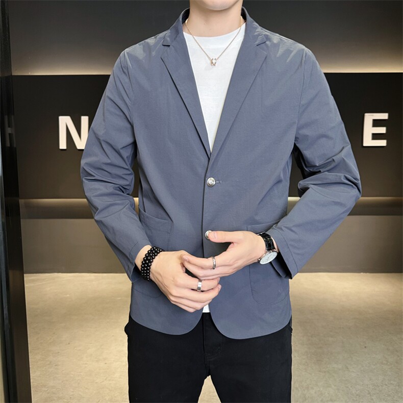 春季新款商务风西装外套男休闲西服男士西服JK02628-P83，男装西服套装，星座308B-2