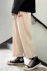 K43064-P25加绒款-P35休闲裤男士大码宽松九分运动裤男裤男直筒，男装休闲裤，电商A040