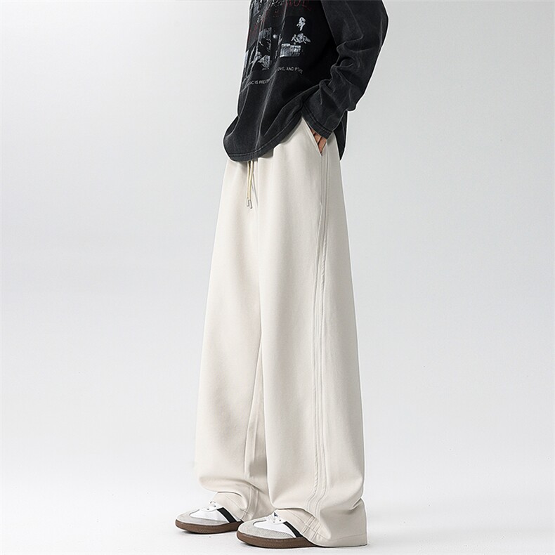 8XL-M新款美式秋季运动大码卫裤男士休闲宽松阔腿长裤子K9157P58,男装休闲裤,电商D206-1