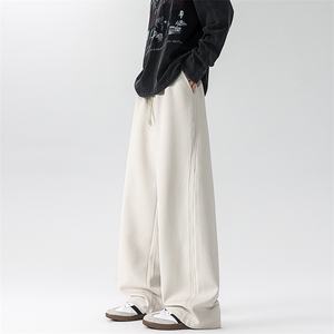 8XL-M 新款美式秋季运动大码卫裤男士休闲宽松阔腿长裤子K9157P58图片